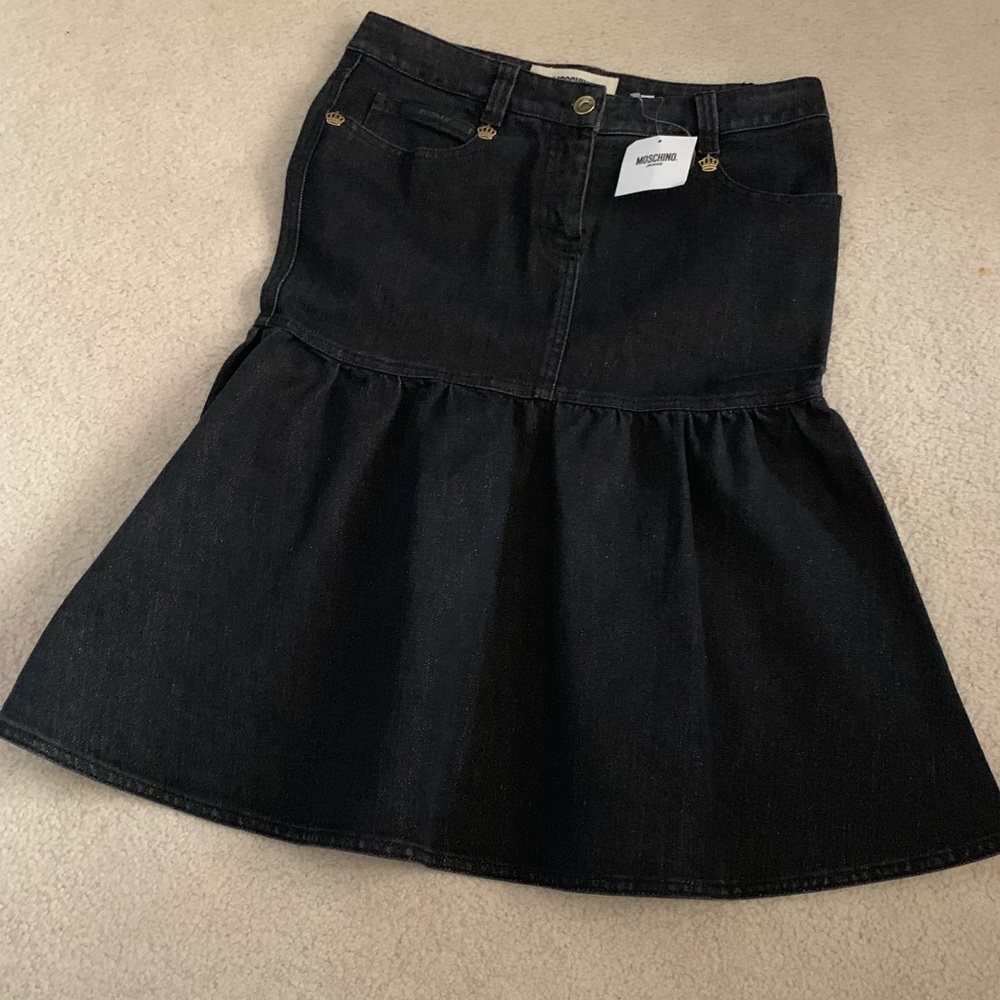 Moschino Denim Skirt Italian Size 40 US Size 8